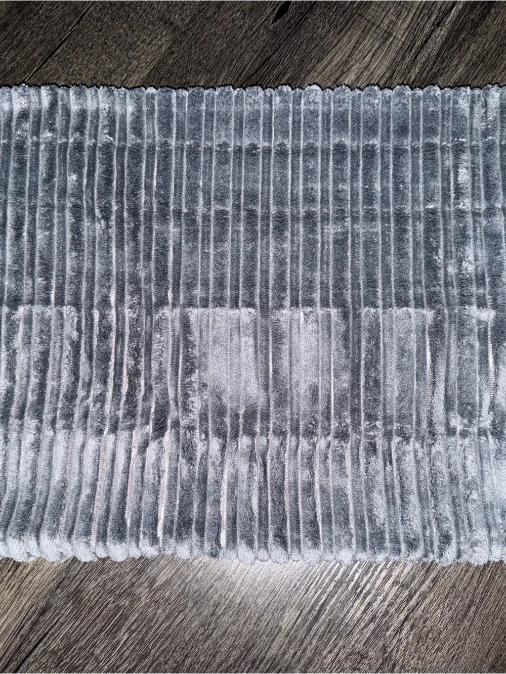 Textured Corduroy Decorative Lumbar Pillowcover in Dark Grey